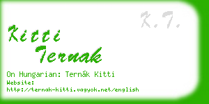 kitti ternak business card